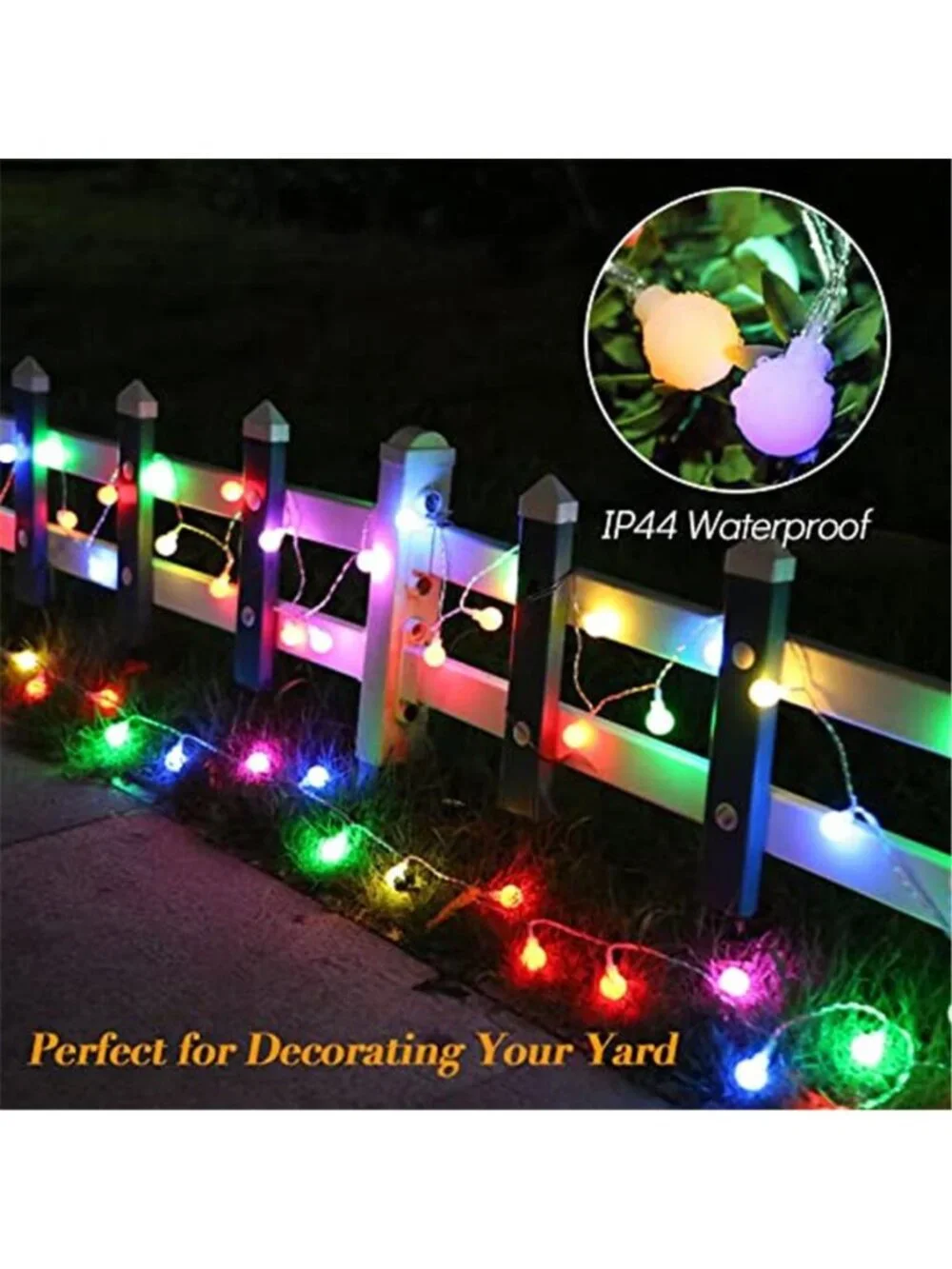 LED String Lights 18ft 50 LEDs Battery Operated String Lights with Remote 8 Mode